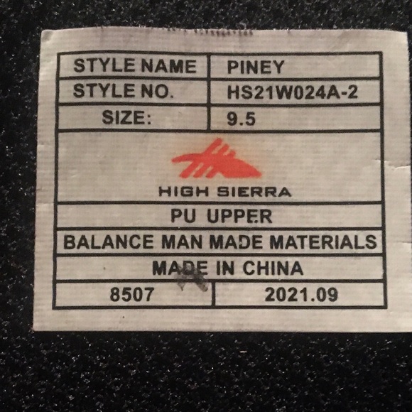 High Sierra Piney Hiking/Work Boots - Picture 3 of 3